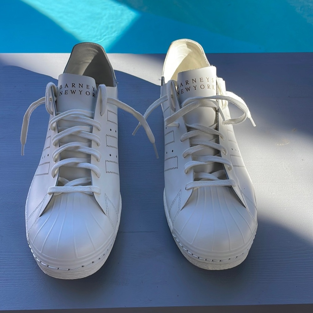 Adidas X Barney’s New York Superstar sneakers. Beautiful Leather sneakers!!!